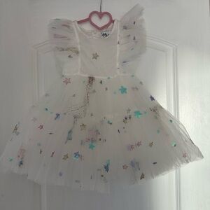 Lola  + The Boys Shooting Star White Tulle Dress